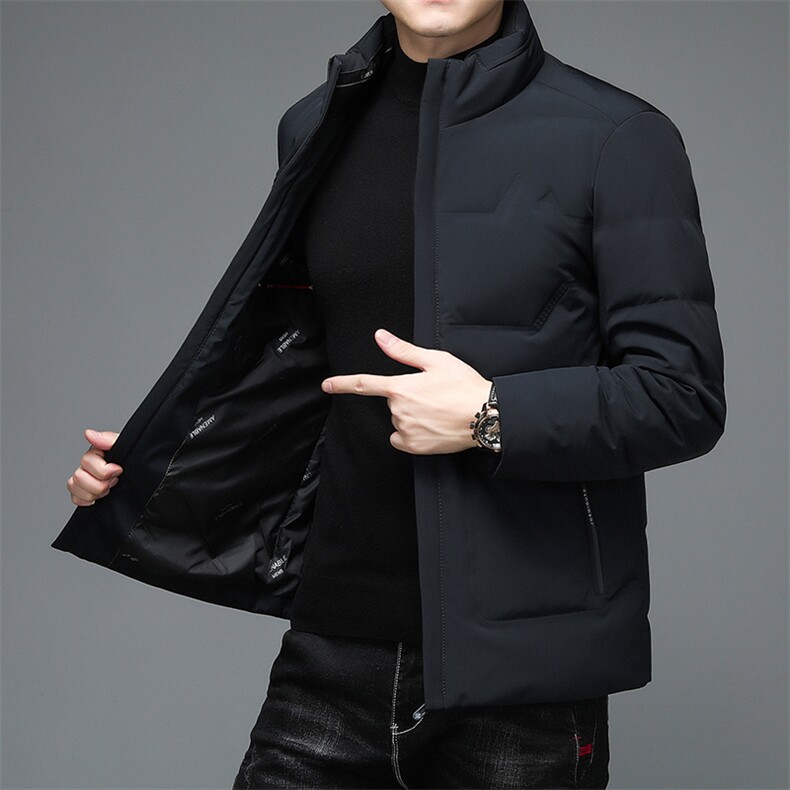 男士羽绒服2023年秋季新款鸭绒简约短款百搭外套,男装棉衣,电商B212（原钱塘6029）