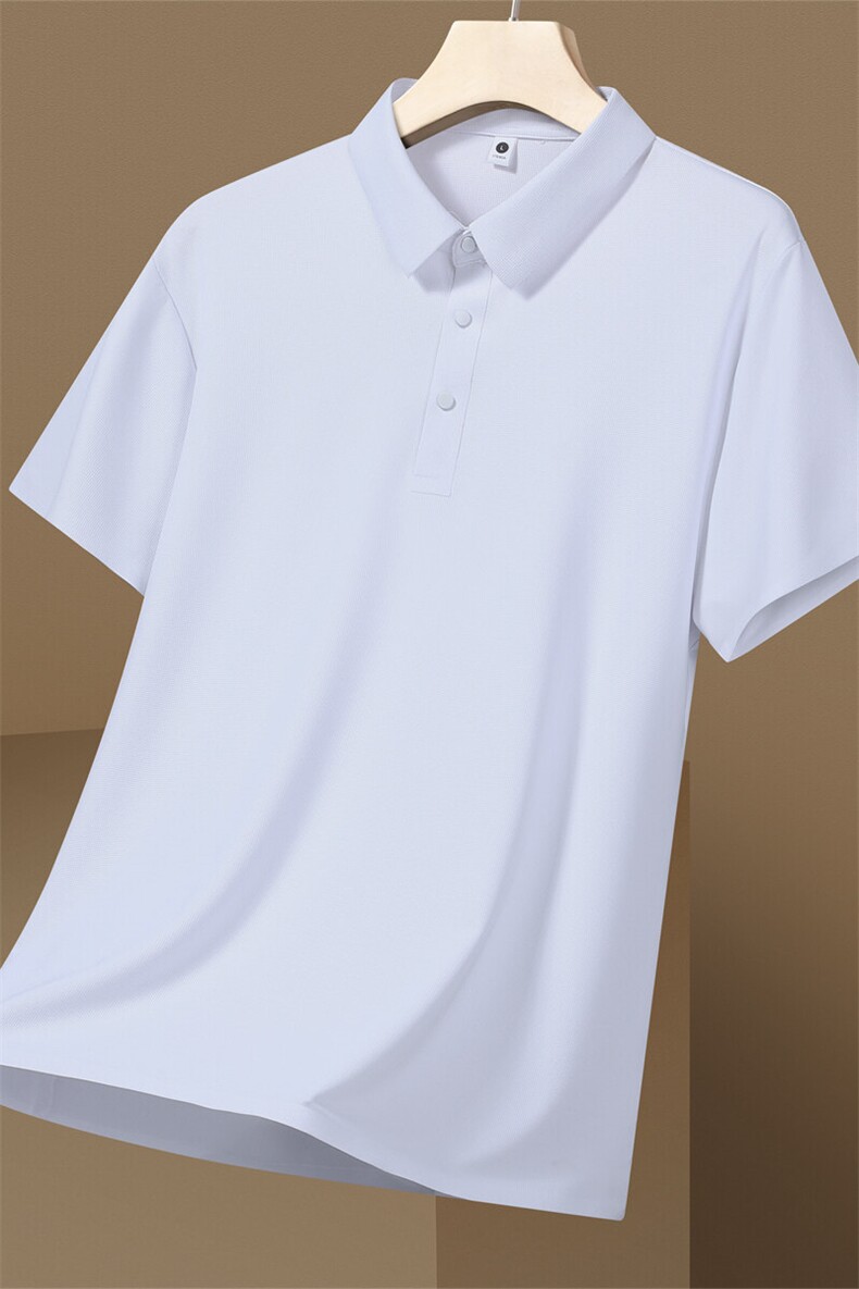 冰丝短袖polo衫男款夏季薄款凉感翻领T恤休闲通勤半袖PL12356-P32,男装Polo衫,星座610（原A335）