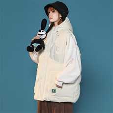 冬款中性加厚时尚连帽棉服马甲背心棉衣外套男士8130-P95控价118，男装背心/马甲，电商A441-1