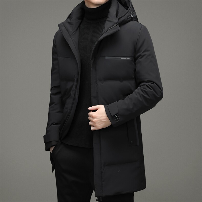 BW8869钱塘2020-2商务休闲中长款中年男士冬季厚款新款羽绒服P300,男装羽绒服,钱塘207-2