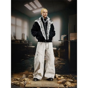 羊羔绒毛棉袄男士冬季2025新款加厚加绒连帽棉衣冬装情侣棉服外套图片