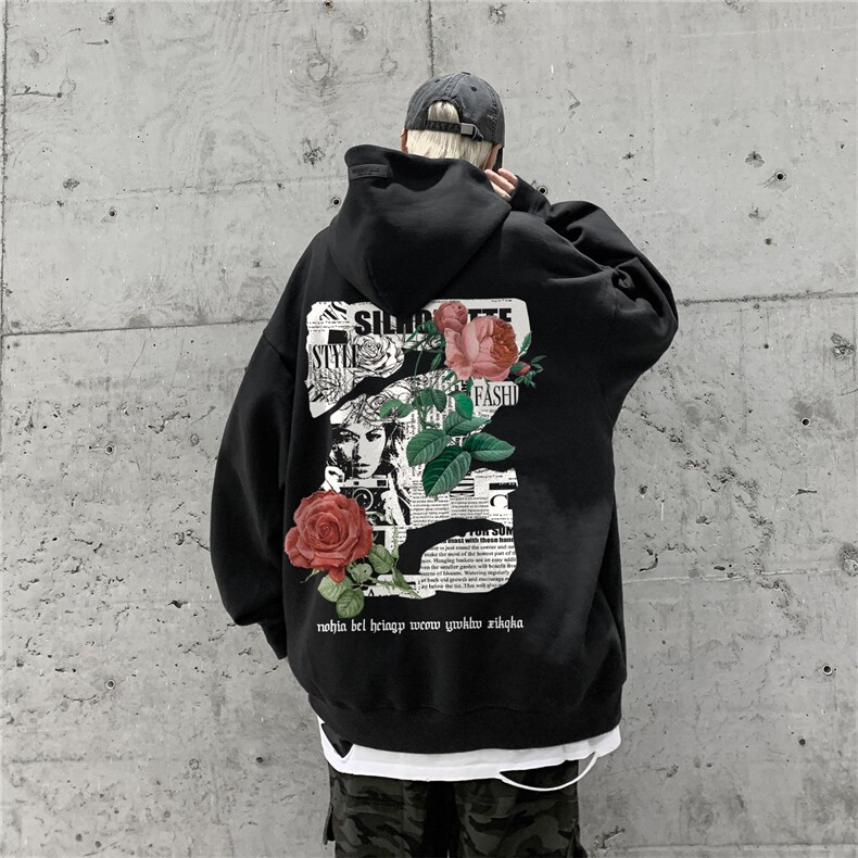 供抖音丶重磅高品棉350克排扣连帽玫瑰卫衣LW6107-特p58控78,男装卫衣,星座508（原C305）