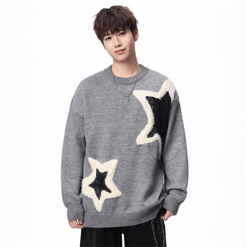 【新品】2025秋冬男士时尚休闲百搭针织毛衣潮流-M122-P45,男装针织衫/毛衣,星座1105-1