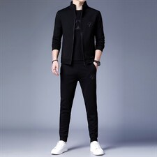中年运动套装男休闲服卫衣三件套2023春秋季新款休闲三件套，男装休闲套装，电商B212（原钱塘6029）