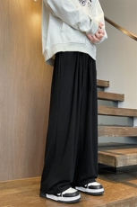 8XL-M特大码糯米裤男垂感直筒宽松休闲羊绒裤子K995P55控78，男装休闲裤，电商D206-1