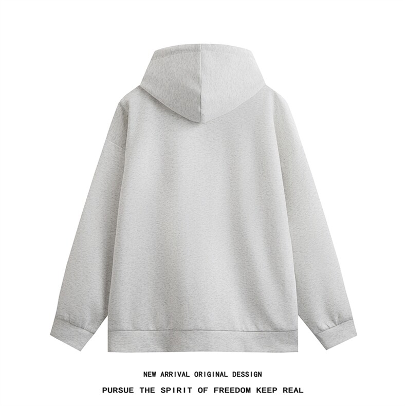 WY5001/P65春装白底高品质不起球连帽个性卫衣男潮流宽松上衣外套,男装卫衣,电商A141