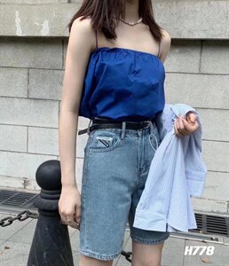 韩版新款牛仔中裤图片