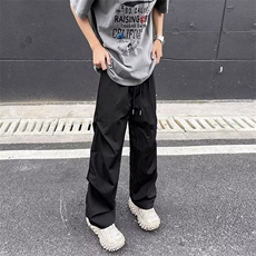直筒长裤潮时尚潮牌青春流行百搭运动裤宽松型纯色休闲裤夏季，男装休闲裤，星座716-2