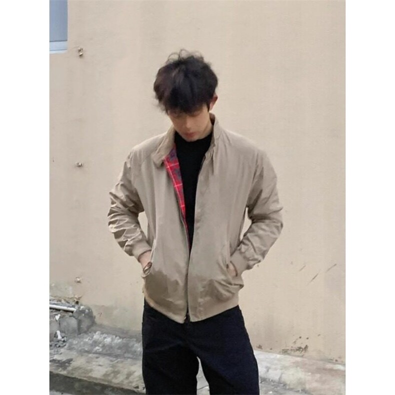 短款哈灵顿夹克男美式复古卡哈特工装外套机车棒球服JK669特P60,男装夹克,星座908-1