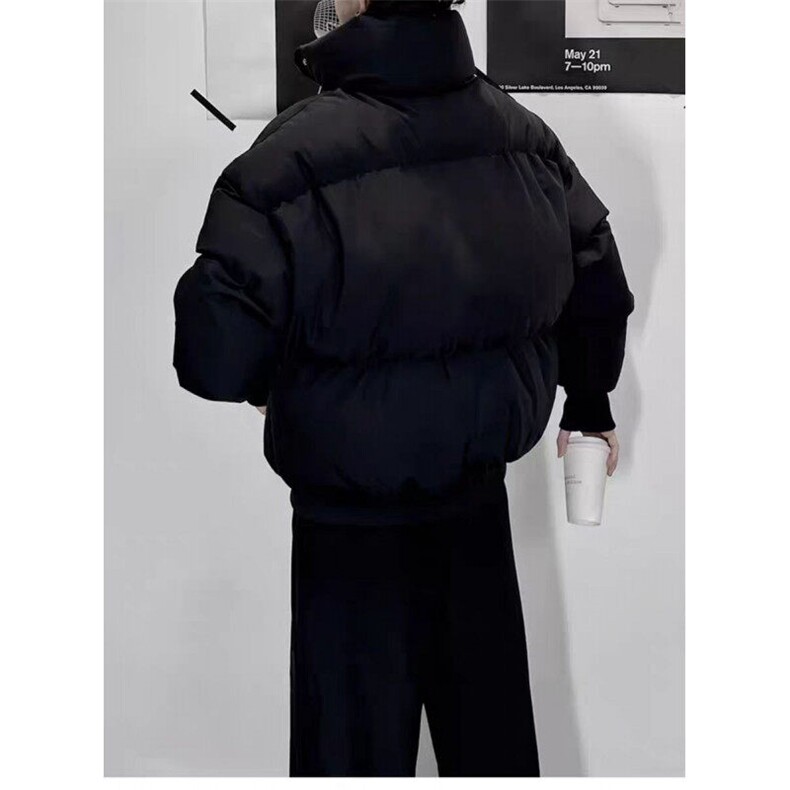男装冬季潮牌假两件连帽棉衣男生防风保暖棉服外套,男装棉衣,星座613