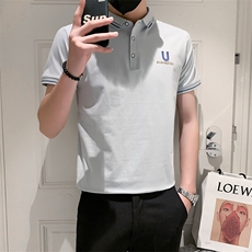 3001-特P35男士t恤精神小伙衫男短袖翻领半袖修身潮流体恤，男装Polo衫，电商D310B