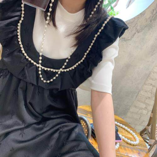 荷叶边花朵裙，女装，HE