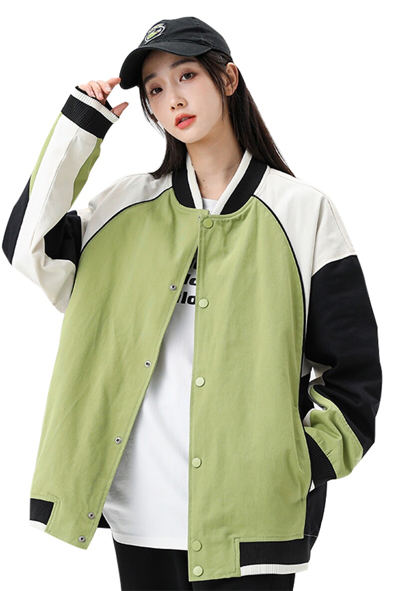 秋季宽松潮流休闲拼色棒球服情侣外套夹克EY3671-P75,男装夹克,电商B306