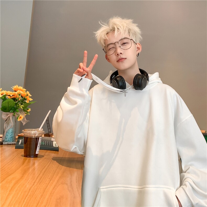 抖音供货2025春款美式华棉连帽卫衣A158-WY23-常规P38加绒P43,男装卫衣,电商A158