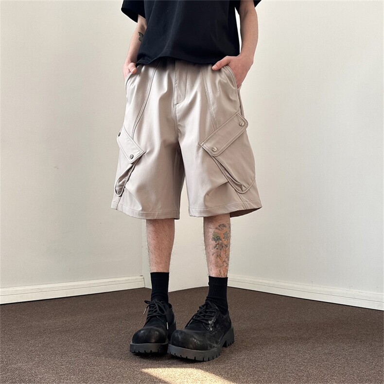 903-WK48-特P55   S-3XL【卡其色   灰色   黑色 】  工装短裤！3图片