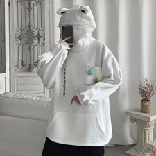 2021秋冬街头加绒卫衣男ins街头青蛙上衣外套潮流现货W180-P38，男装卫衣，星座512-4