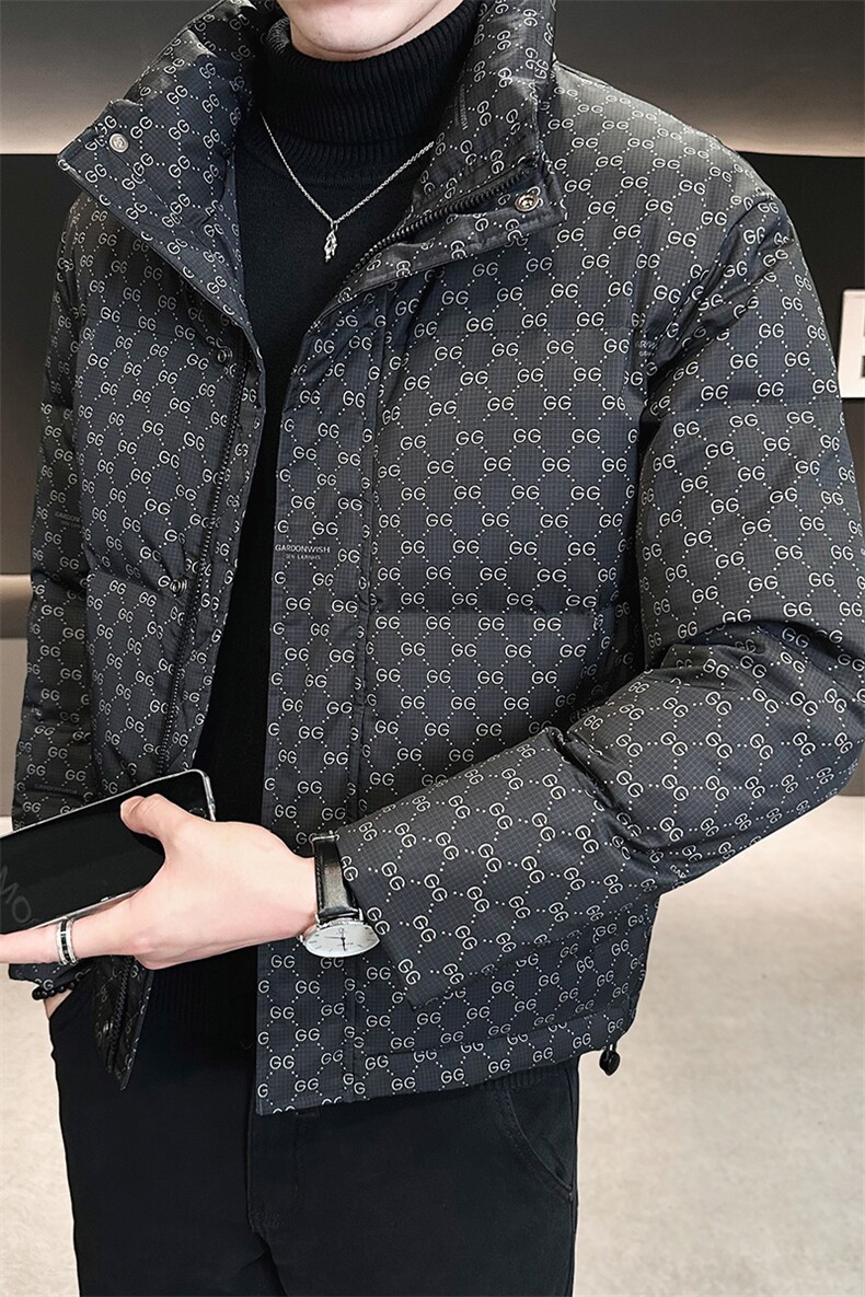 店主风冬季新款时尚立领羽绒服男士潮流保暖外套B328-9901-P165,男装羽绒服,电商B328
