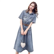 POLO领连衣裙2021年夏季长袖潮流简约个性时尚显瘦修身百搭，女装连衣裙，艾仟回(原伊仟回)