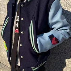 美式高街短款飞行夹克外套男女情侣款春季棒球服流行气质新款潮流，男装夹克，星座1210-1