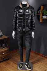 冬季新款亮面立领羽绒服男士潮流休闲外套钱塘2027-8806-P310，男装羽绒服，钱塘6025