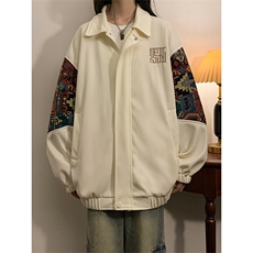 春秋季绣花外套男女同款新款美式夹克XZ102B-1-JK2522P75，男装夹克，星座102B-1