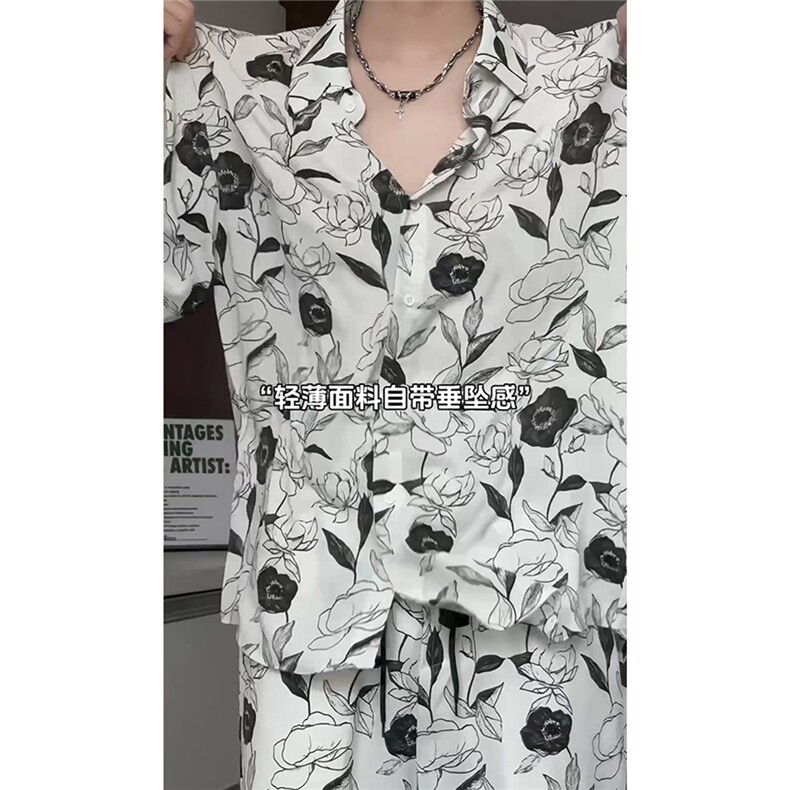 1短袖衬衫男+短裤男套装男聚酯纤维M-5XL大码TZ78709P50控98,男装牛仔裤,星座226-2