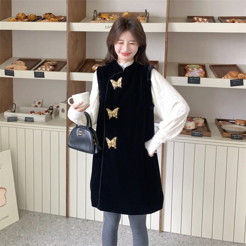 新款现货，数据好丝绒背心裙两件套2C093-6690-P185-K288,女装套装/套裙,2C093