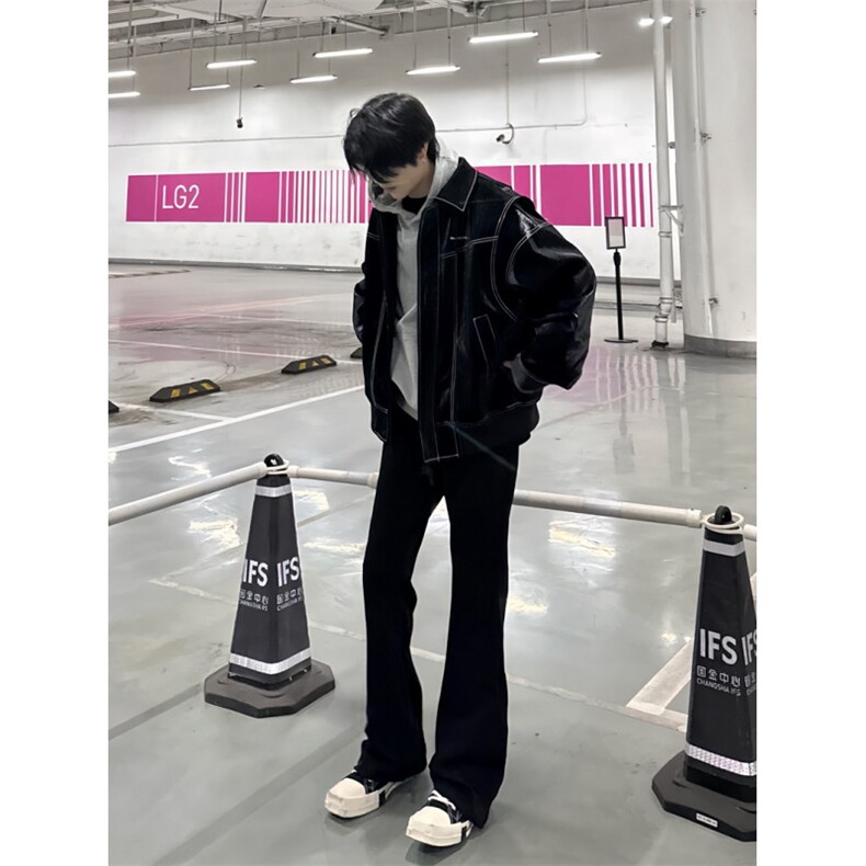 【有货】cleanfit短款外套男春秋高级感痞帅飞行员夹克W190LL-P92,男装夹克,星座1007（原301D）