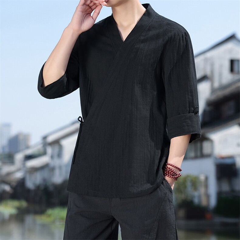 风夏季新款短袖衬衫男五分袖纯棉衬衣C504-P55可定制绣花印花，男装T恤，星座313B-4（原星座309A-1）