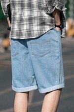 男士牛仔短裤韩版潮流夏季薄款中裤潮牌五分裤DS794T，男装牛仔裤，电商A102