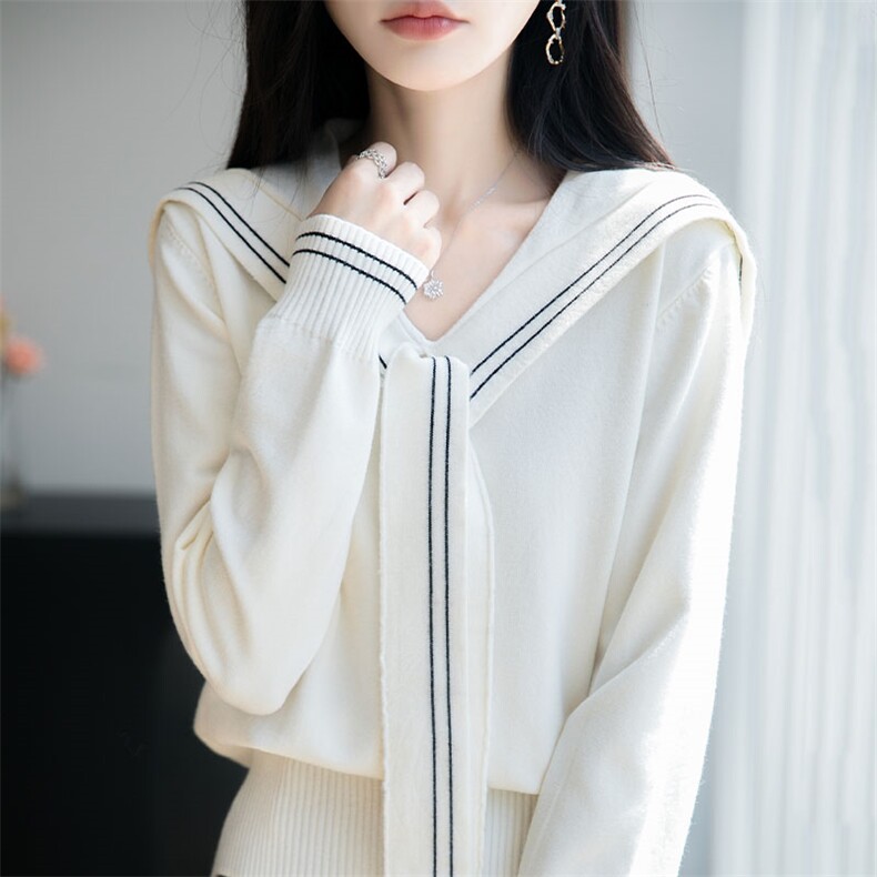 2025新款女士长袖时尚潮流，女装针织衫/毛衣，萱芳婷羊绒