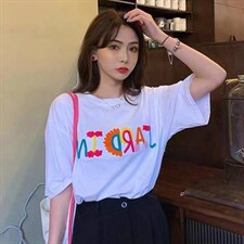 夏季新品短袖T恤简约，女装T恤，木橙紫 MC·Z