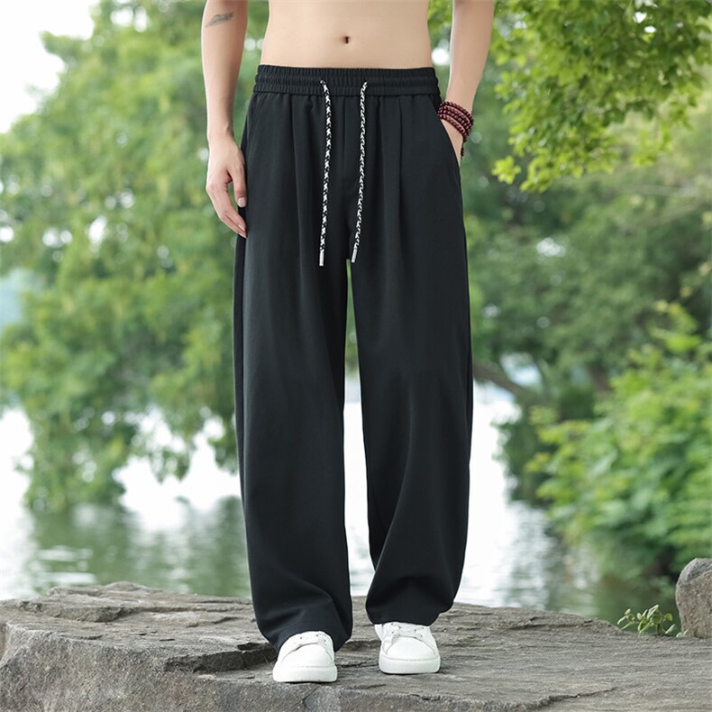 新风亚麻松弛感休闲直筒裤星座815-8606p75,男装休闲裤,星座815（原A203）