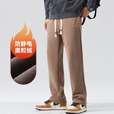 A178-1DY518AP85雪尼尔面料秋冬季加绒美式休闲卫裤，男装休闲裤，电商A178-1