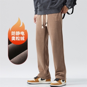 A178-1  DY518A  P85  雪尼尔面料秋冬季加绒美式休闲卫裤图片