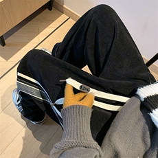 22冬加绒加厚奥利绒港风宽松休闲长裤B266-9522-P65，男装卫衣，星座B257-1