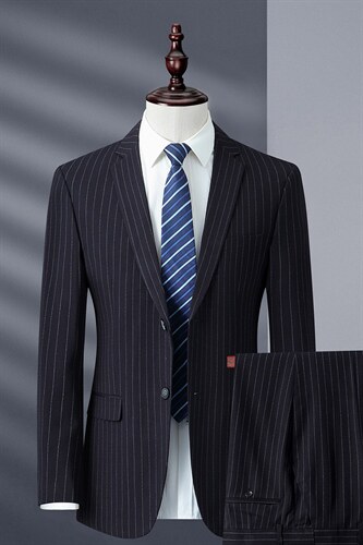 2023秋季中老年男装爸爸宽松西服套装商务休闲西服MNSA8803-P270，男装西服套装，电商B212（原钱塘6029）
