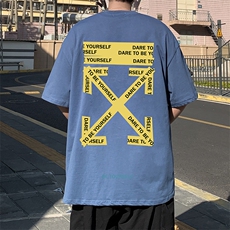 DX17127-P20纯棉短袖t恤男大码半袖打底衫宽松体恤衫港风，男装T恤，电商A040