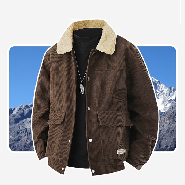 厂家直销春秋男外套商务风休闲男士单夹克新款宽松翻领夹克，男装夹克，星座1508-3