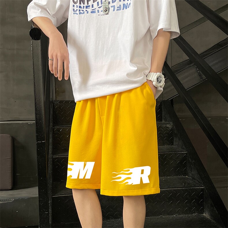 冰丝短裤男士大码宽松休闲五分裤男运动中裤MK37312-P15,男装休闲裤,电商A040