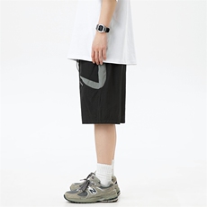 2024夏季新款男日系运动休闲薄款短裤宽松五分裤沙滩裤DK212-F55，男装牛仔裤，电商A101（原外27）