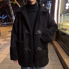 19冬港风休闲男女情侣学生宽松羊羔毛棉衣棉服外套504-Y529-P135，男装棉衣，星座504