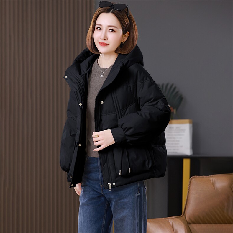 2025年冬季新款时尚简约显瘦棉服现货,女装棉衣/棉服,婷思杰（原婷想服饰）