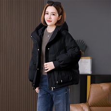 2025年冬季新款时尚简约显瘦棉服现货，女装棉衣/棉服，婷思杰（原婷想服饰）