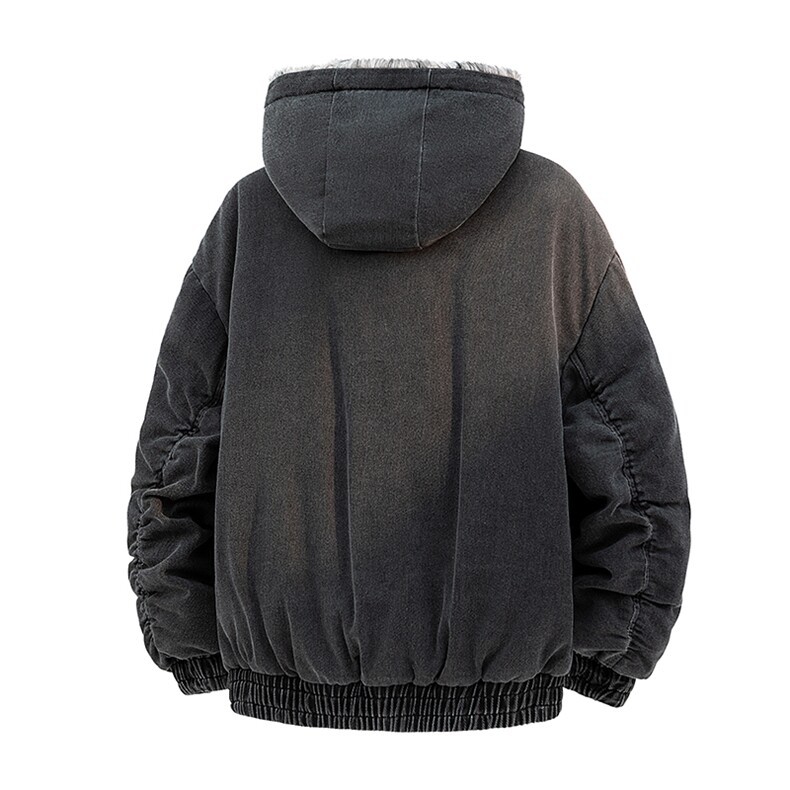 复古美式毛领短款羽绒服男士白鸭绒座山雕外套XZ309Y95722P255,男装羽绒服,星座309（原A406）