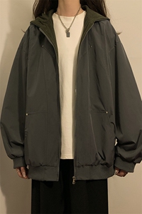 XZ102B-1春秋季宽松/连帽休闲外套潮夹克JK2538-P85图片