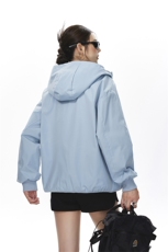 可二开拉链装饰解构大码M-5XL夹克女100%聚酯纤维JK78092P69控108，女装短外套，星座226-1