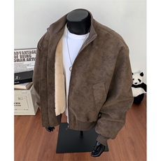 大码扎染皮扎染荔枝皮兔毛棉衣pu皮衣外套cleanfit棒球服棉衣MF88，男装皮衣，星座601-1