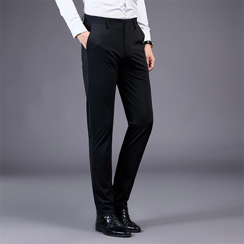 2023春夏新款休闲裤男薄款宽松直筒长裤子中年男士商务休闲百搭裤,男装休闲裤,电商B212（原钱塘6029）