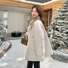 新款！毛毛保暖工装休闲派克服外套2C133-8996-P255-K378，女装派克服，2C133
